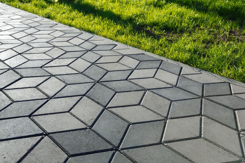 Detail of paver pattern layout