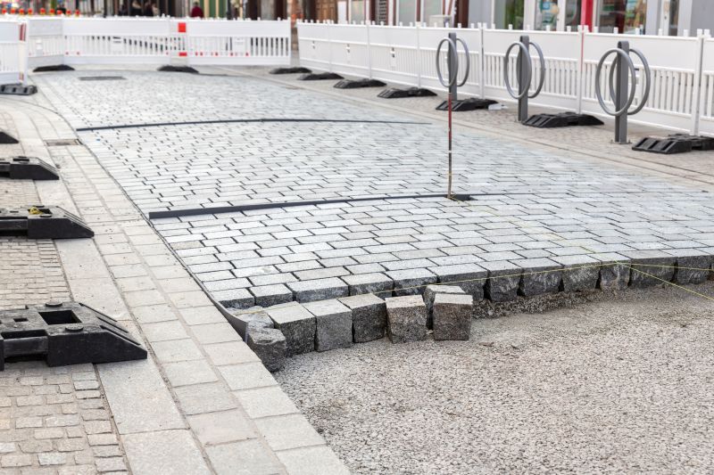 Stone Sidewalk Installation